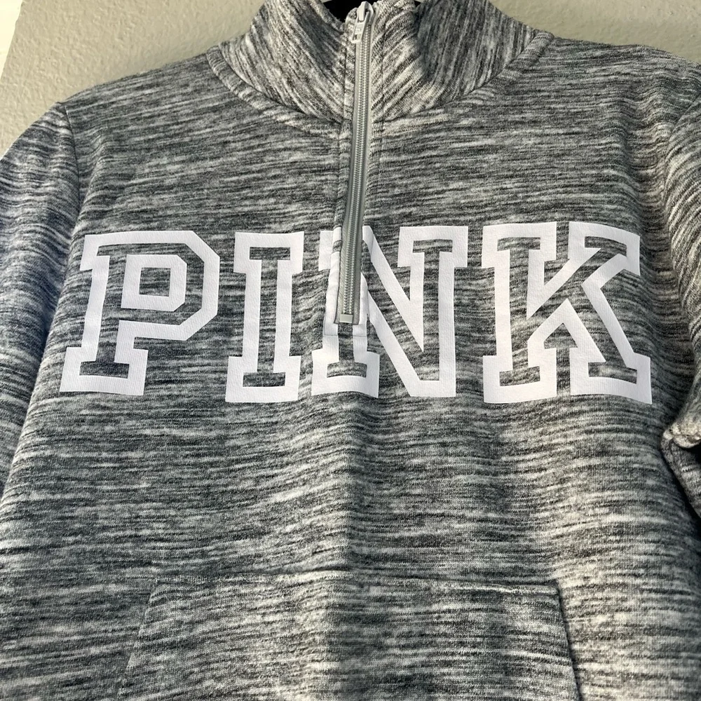 PINK Victoria's Secret Charcoal Cowl Neck Sweater pit 21 length 22 - Picture 3 of 4